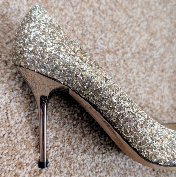 Jimmy Choo Romy Glitter Heels - Picture 12 of 16